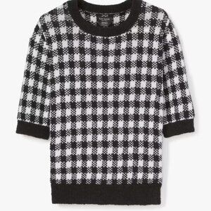 Kate Spade Textured Gingham Sweater Size XL